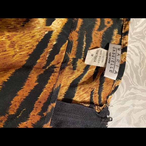 Maria Gabrielle Ladies Tiger Print Skirt M - Picture 6 of 6